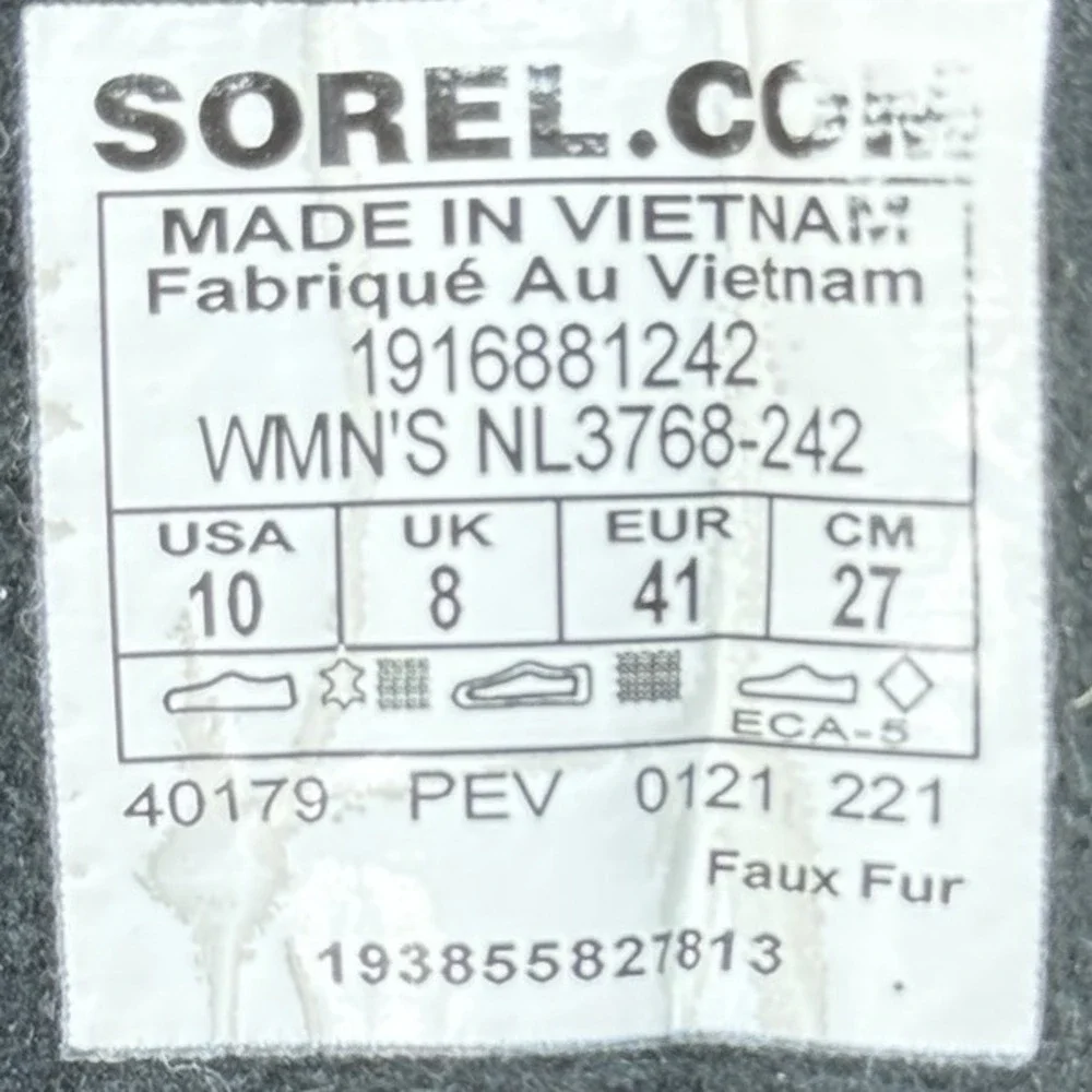 Sorel Boots Women's US 10 Kinetic Conquest Boots Velvet Tan Brown Hiking Gorp‎ - Picture 8 of 8
